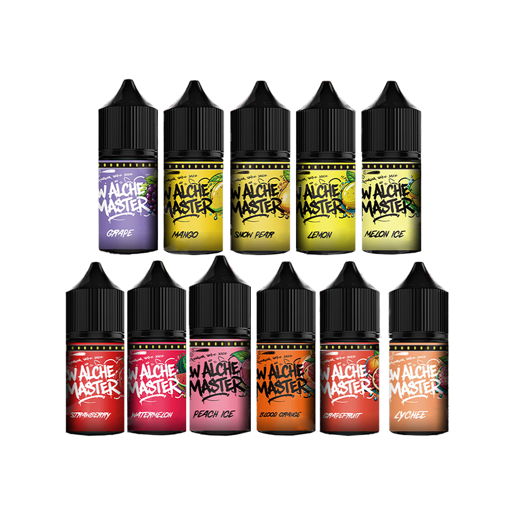 ★5+1★ [무니코틴] 뉴 알케마스터 11가지 맛 입호흡 액상 30ml